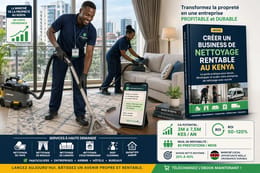 Créer un business de nettoyage rentable au Kenya – Services de nettoyage et maintenance spécialisée