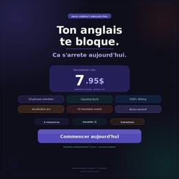 Pack Complet Anglais Professionnel