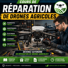 🚁🌾 GUIDE COMPLET EN RÉPARATION ET MAINTENANCE DE DRONES AGRICOLES 🔧⚡