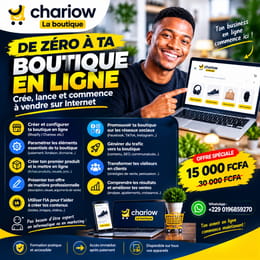 DE ZÉRO À TA BOUTIQUE EN LIGNE : Crée, lance et commence à vendre sur Internet