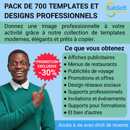 Pack de 700 Templates & Designs Professionnels