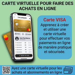 Avoir une carte VISA - Pour effectuer des paiements en ligne