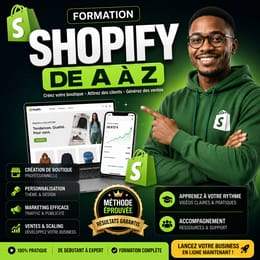 FORMATION SHOPIFY 2026 Créer une boutique Shopify de A à Z