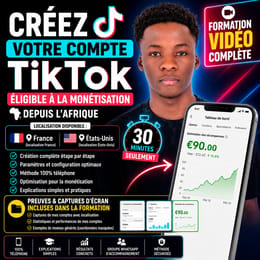 Créez un compte TikTok éligible à la monétisation avec la localisation Française depuis l'Afrique