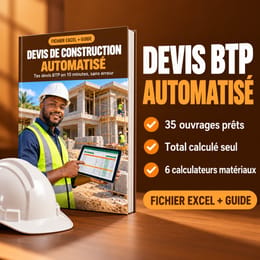 Devis de construction automatisé (fichier Excel + guide)