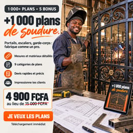 +1 000 plans de soudure et ferronnerie prêts à l'emploi