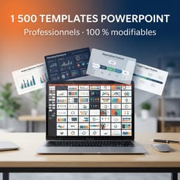 1 500 templates PowerPoint professionnels et 100 % modifiables