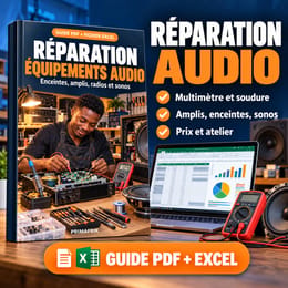 Réparation d'équipements audio : enceintes, amplis, radios et sonos