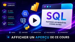 Devenir un expert du SQL - Le cours Complet