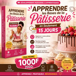 Apprendre les bases de la pâtisserie en 15jours