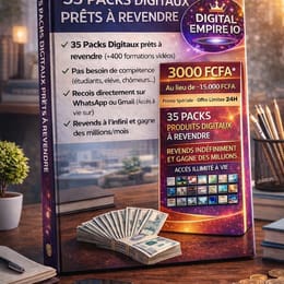 35 PACKS DIGITAUX DEJA PRET A REVENDRE ET AVOIR DE L ARGENT