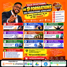PACK EXCEPTIONNEL DE 9 FORMATIONS DES FORMATEURS AFRICAINS