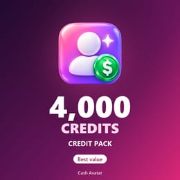Credit Pack - 4,000 Cash Avatar credits
