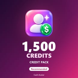 Credit Pack - 1,500 Cash Avatar credits