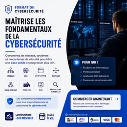 Formation Cybersécurité Pro : Modules essentiels + Feuille de route carrière + Communauté