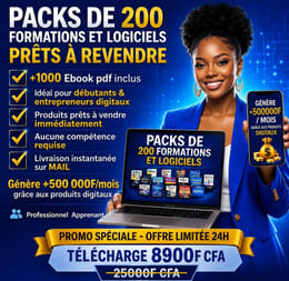 Packs de 200 Formation + Logiciels