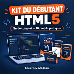 Kit du Débutant HTML5 : Guide complet + 10 Projets pratiques