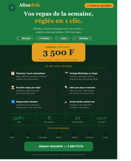 APPLICATION ALIM AFRIK ( ACCES A VIE )