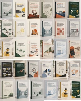 KIT TRANSPORT & LOGISTIQUE 25 LIVRES ( 25 DOCUMENTS POUR AMELIORER VOS COMPETENCES)