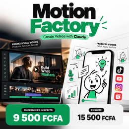 Motion Factory - Créer des vidéos motion design avec Claude
