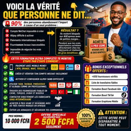 FORMATION EN IMPORT - E-COMMERCE depuis la Chine, la Turquie, Dubaï ou le Nigéria…  DROIT DE REVENTE