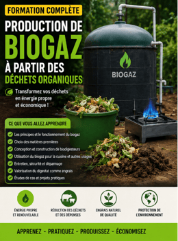 Transformez vos déchets en énergie: Formation complète en Biogaz