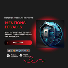 🧾 Rédaction de mentions légales pour site web (100% adaptées à votre activité)