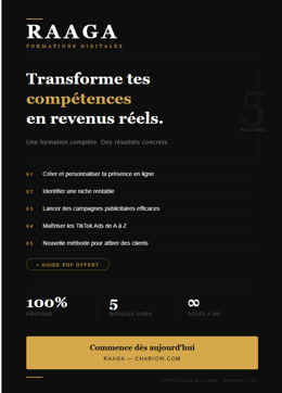 Formation en Marketing digital (Chariow , Maketo)