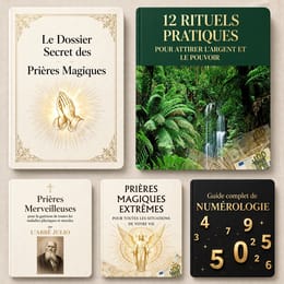 Pack de 5 livres de prières et rituels puissants