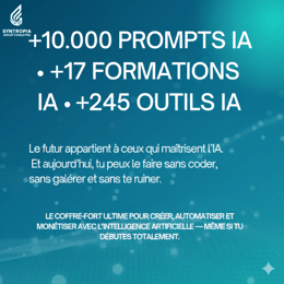Code IA : Créez, automatisez et monétisez avec l’intelligence artificielle