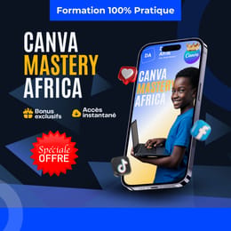 Canva Mastery Africa — Un écran. Une compétence. Tes premiers revenus en 21 jours.