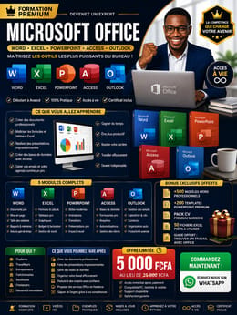 🚀 FORMATION PREMIUM MICROSOFT OFFICE  WORD • EXCEL • POWERPOINT • ACCESS • OUTLOOK