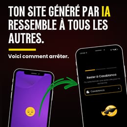 Ton site fait par IA ressemble au site de tout le monde. Voilà comment arrêter.