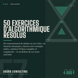50 exercices d'algorithmique résolus (Python)