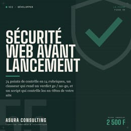 Check-list : Sécurité web avant lancement