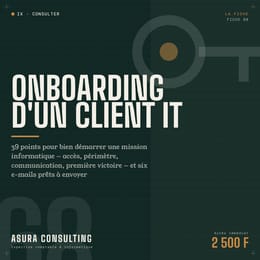 Check-list : Onboarding Client IT