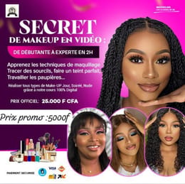 SECRET DE MAKEUP EN VIDÉO:  DE DÉBUTANTE A EXPERT EN 2H