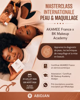 COACHING – MASTER CLASS INTERNATIONALE Esthétique • Cosmétique • Peau & Maquillage – Abidjan