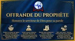 OFFRANDE DU PROPHÈTE