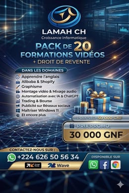 Pack de 20 Formations + Droit de revente