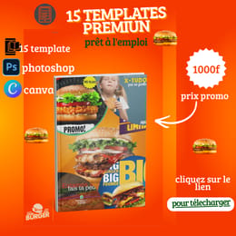 template faste food