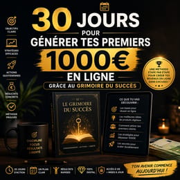 30 Jours pour générer tes premiers 1000€ en ligne grâce au Grimoire du Succès
