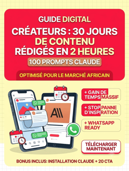 Créateurs : 30 jours de contenu rédigés en 2 heures