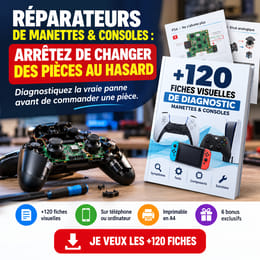 PACK +120 FICHES VISUELLES DE DIAGNOSTIC MANETTES & CONSOLES