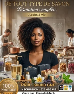 "L'Art de la Savonnerie : Transformez 50 000 GNF en un Business Rentable !"