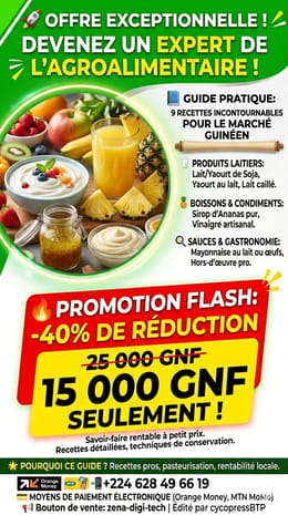 "LE PACK ENTREPRENEUR AGRO : 9 Business Clés en Main pour Lancer Votre Unité de Production"