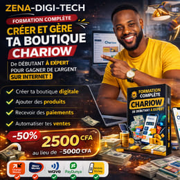 "Créer une Boutique Digitale Rentable avec Chariow"