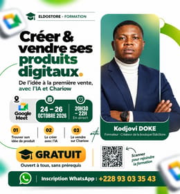CRÉER & VENDRE SES PRODUITS DIGITAUX AVEC L'IA ET CHARIOW