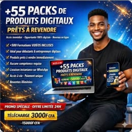 55 Packs + 500 formations : Business digital & Revente