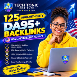 Premium USA Link Building Service – 125 High Authority DA95+ SEO Backlinks